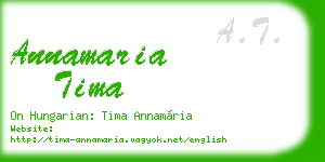annamaria tima business card