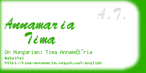 annamaria tima business card